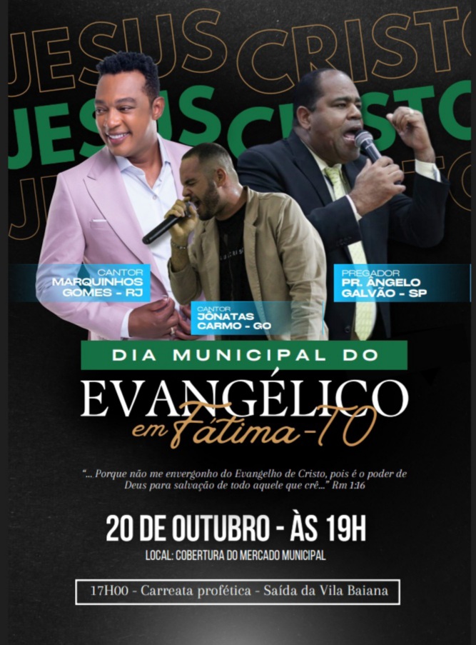 Dia Nacional do Evangélico - Prefeitura Municipal de Bom Jesus do Tocantins